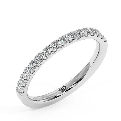 18K White Gold Diana Eternity Band