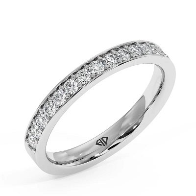 18K White Gold Natalia Eternity Band