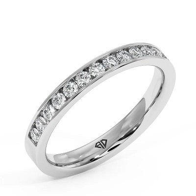 18K White Gold Liza Eternity Band