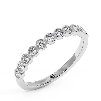 2mm 18K White Gold Caroline Eternity Band