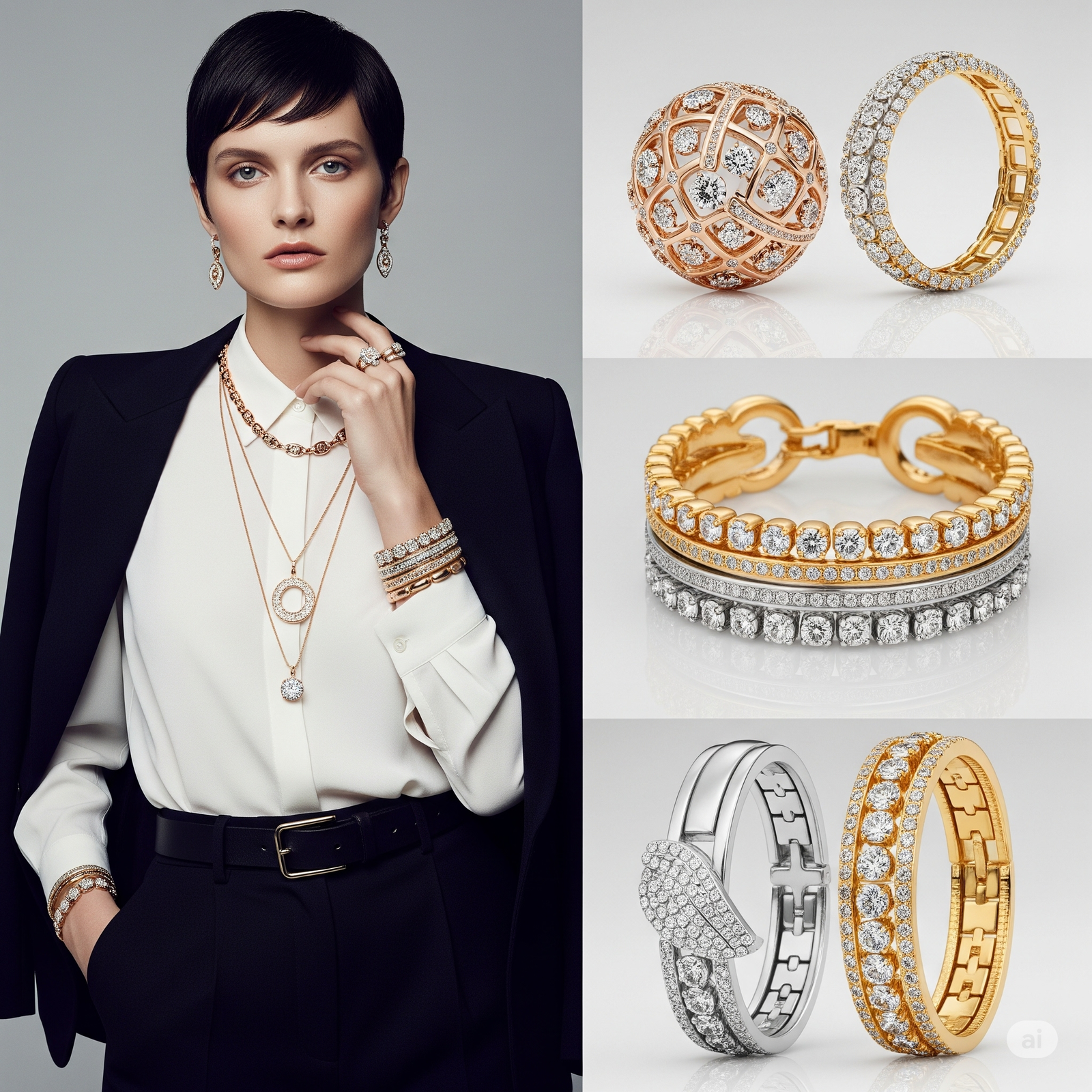 mixed metal jewellery