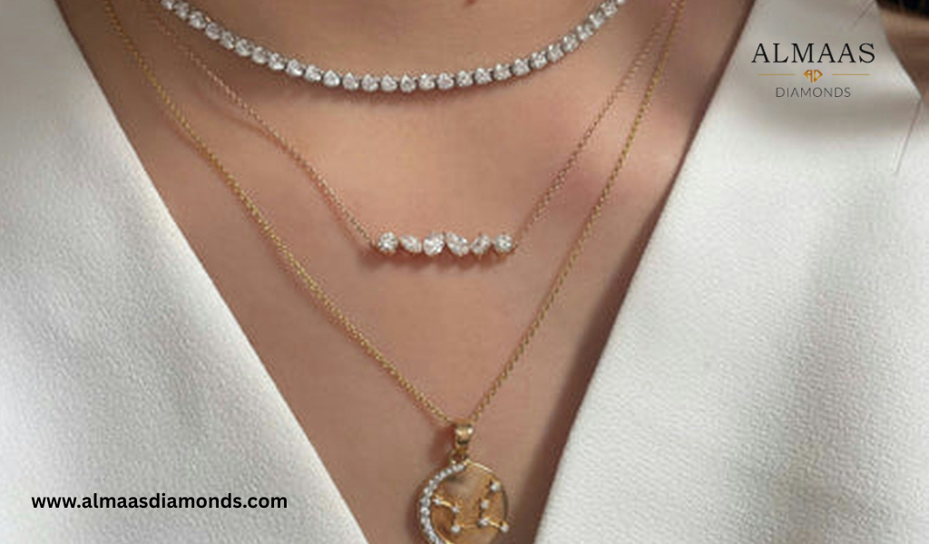 Styling a lab grown diamond necklace for Weddings and Special Events