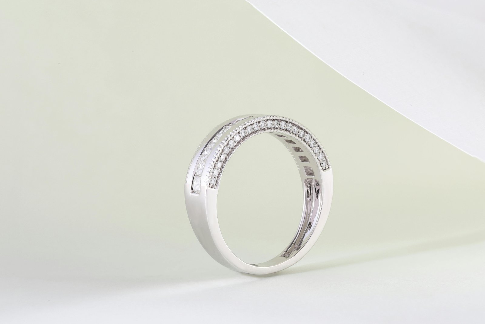 half diamond eternity band