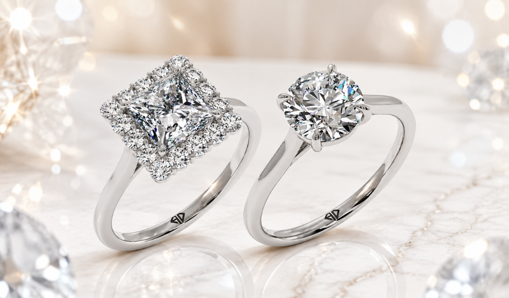 Square Halo vs Solitaire Engagement Rings: Which Should You Choose?