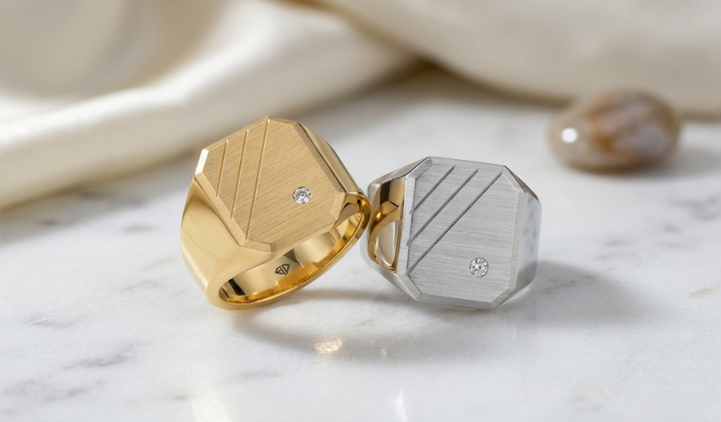 Gold or Platinum Signet Ring Wedding Band: Which Should You Choose?