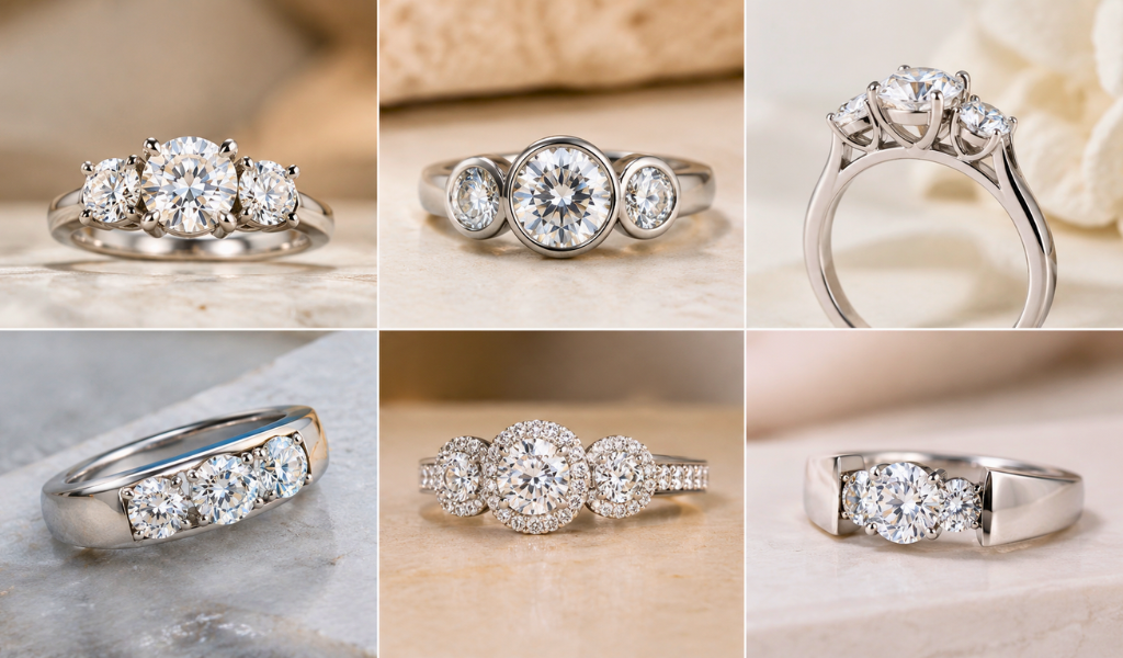 What Diamond Setting Is Best for a Trilogy Ring?