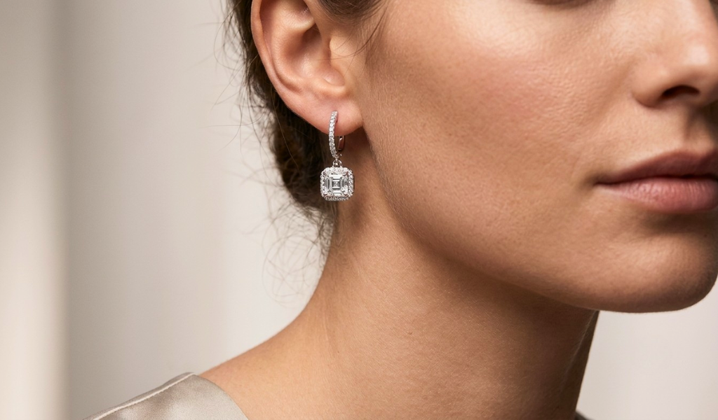 What Jewellery Looks Best with Asscher Cut Diamond Earrings?