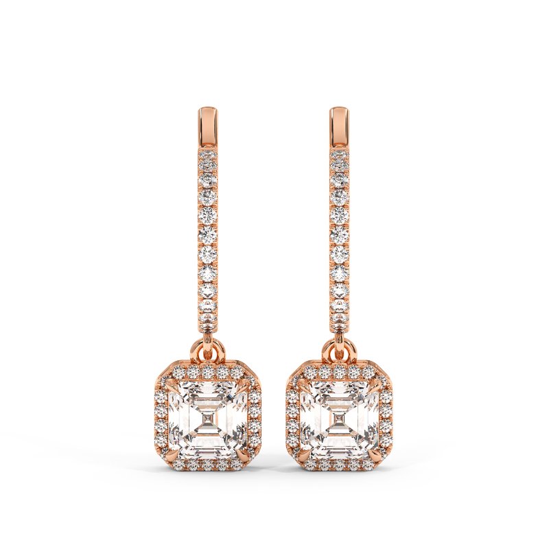 18K Rose Gold Helena Earrings