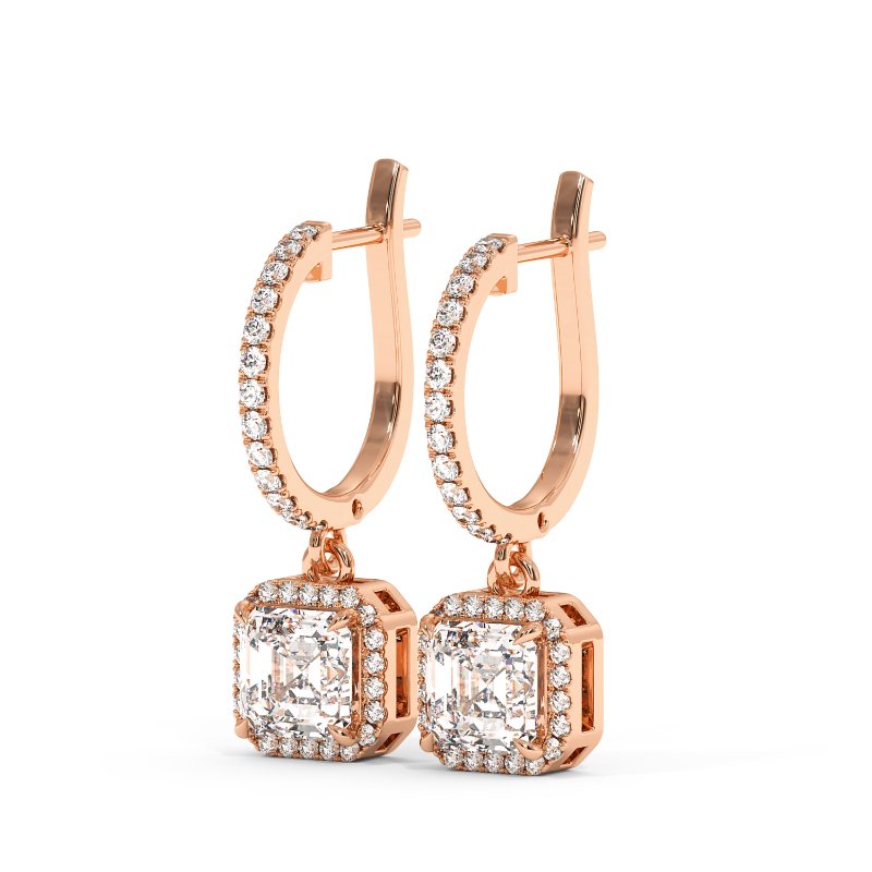 18K Rose Gold Helena Earrings