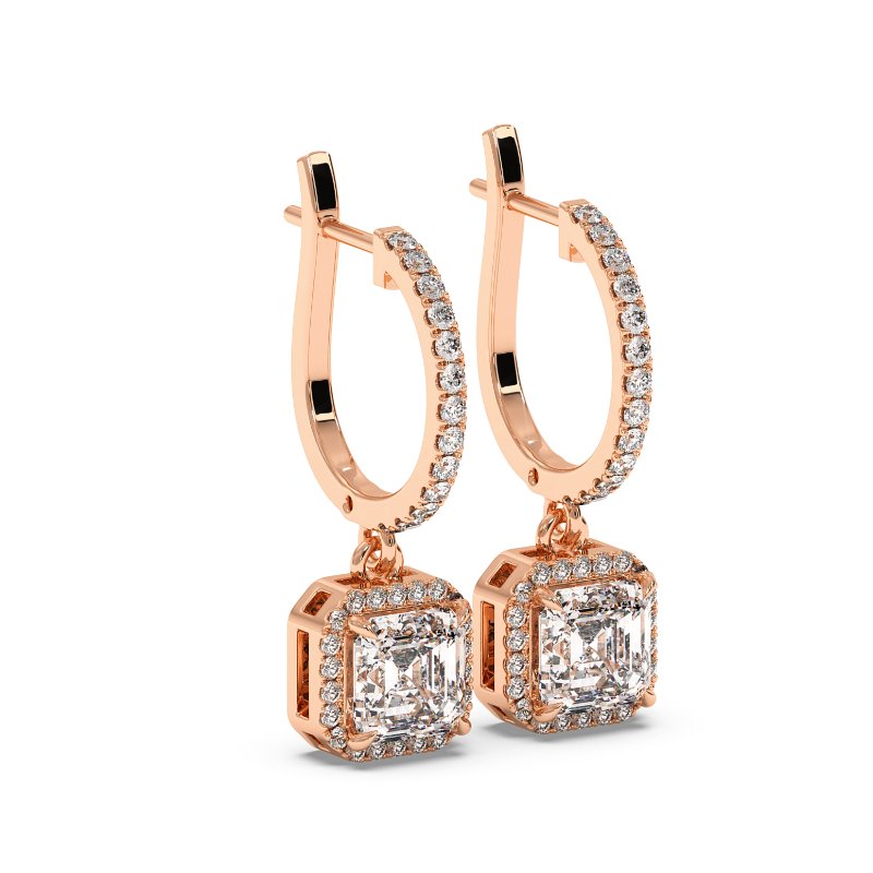 18K Rose Gold Helena Earrings