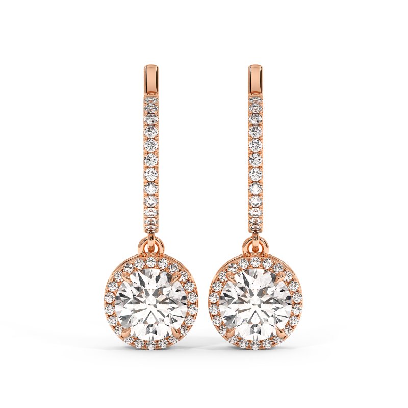 18K Rose Gold Helena Earrings