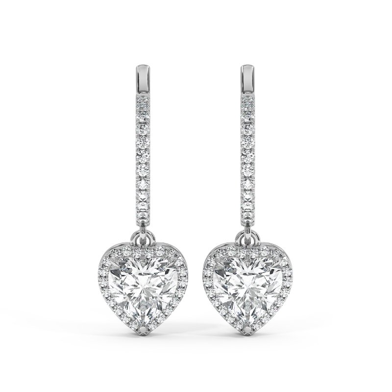 18K White Gold Helena Earrings