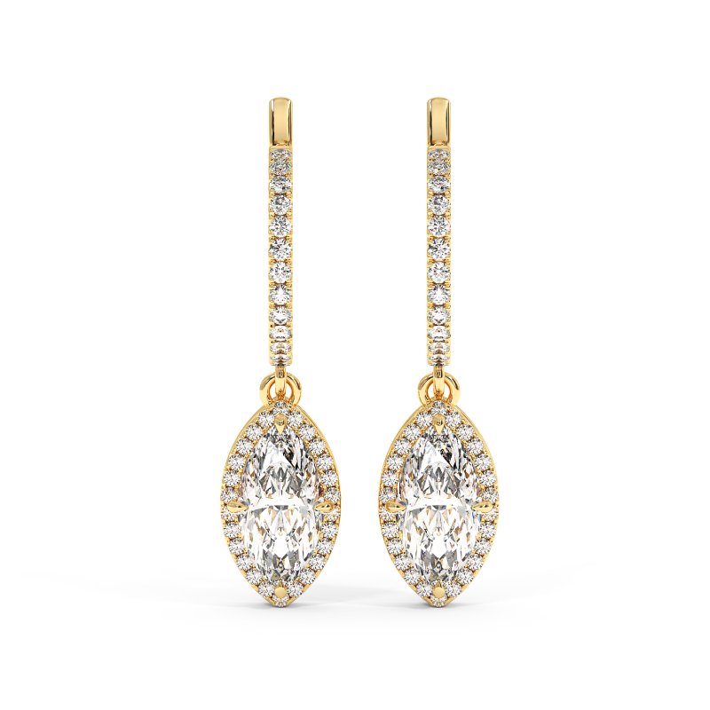 18K Yellow Gold Helena Earrings