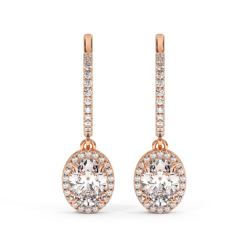 18K Rose Gold Helena Earrings