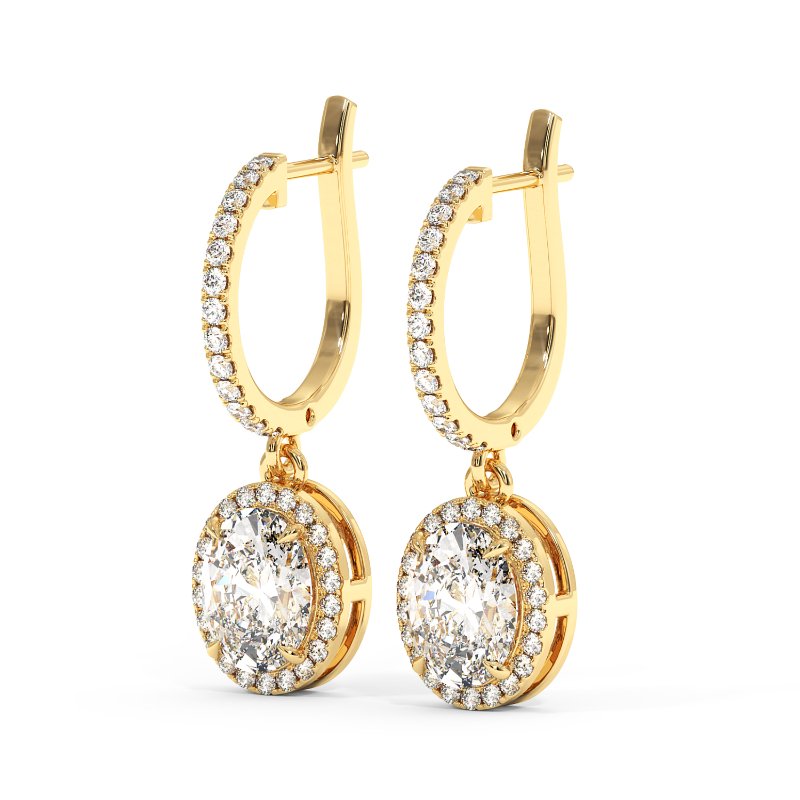 18K Yellow Gold Helena Earrings