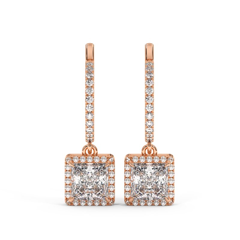 18K Rose Gold Helena Earrings