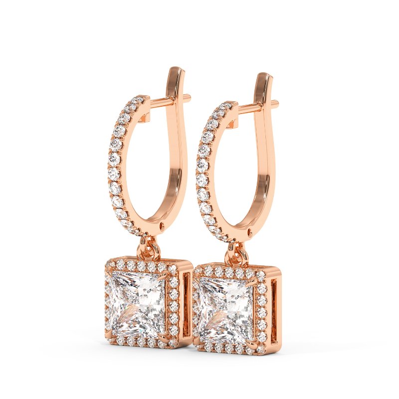 18K Rose Gold Helena Earrings
