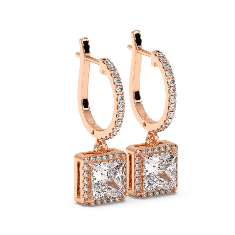 18K Rose Gold Helena Earrings