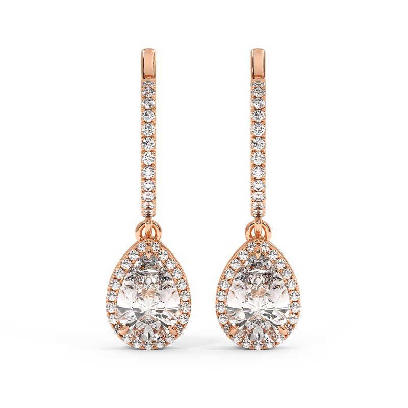 18K Rose Gold Helena Earrings