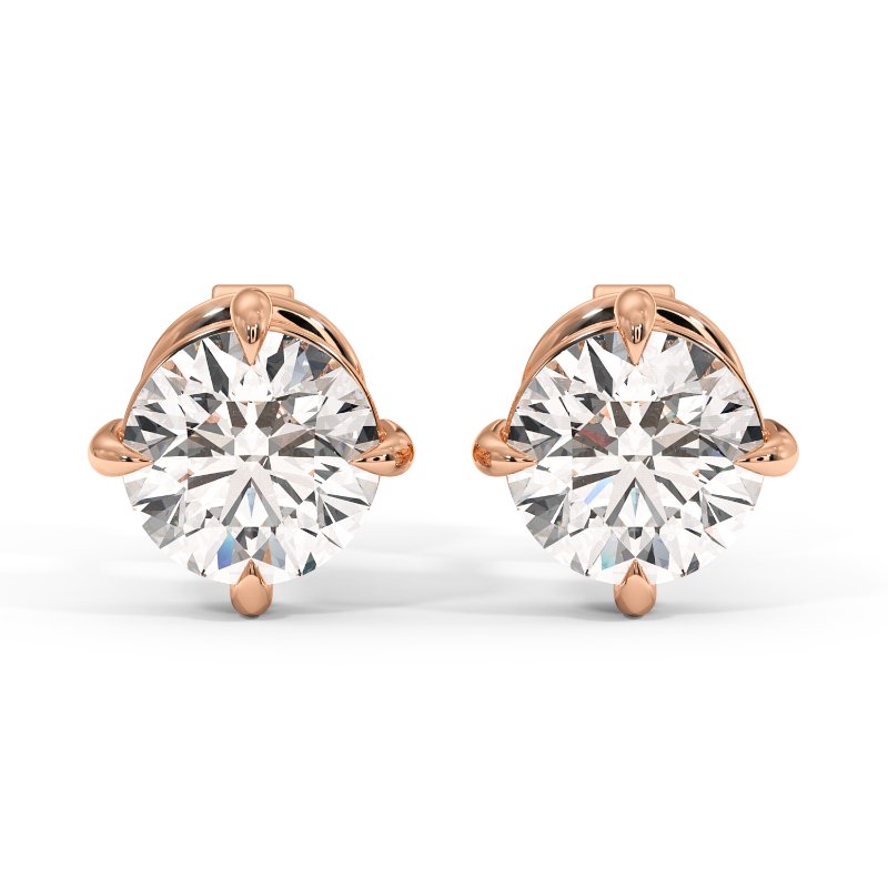 18K Rose Gold Georgia Earrings