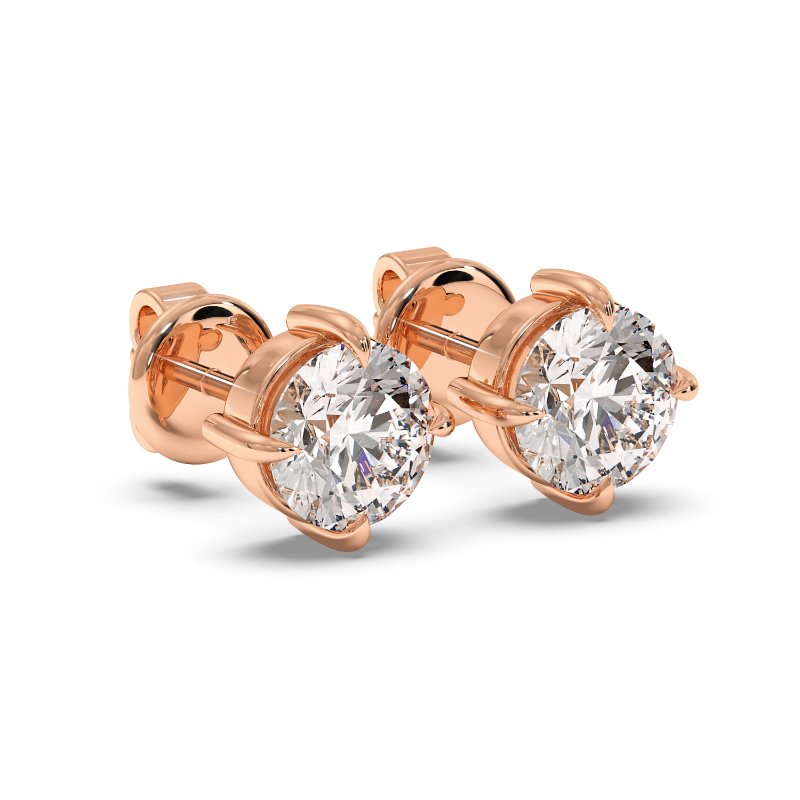 18K Rose Gold Georgia Earrings