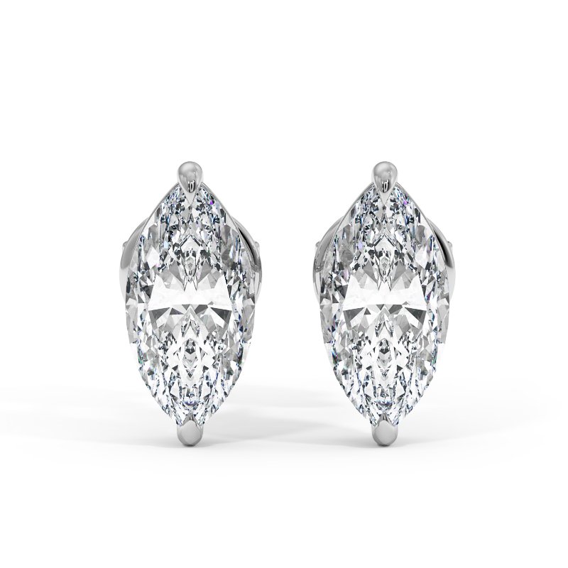 18K White Gold Georgia Earrings