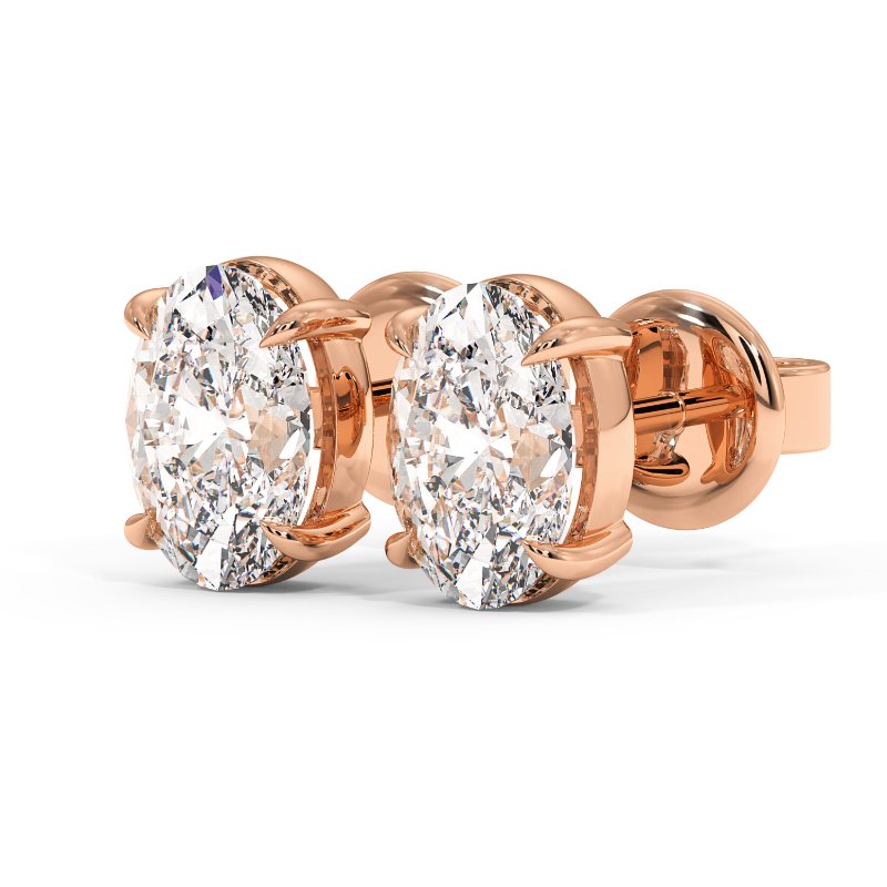 18K Rose Gold Georgia Earrings