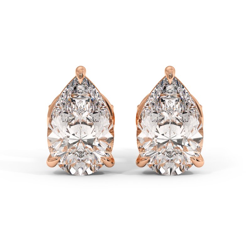 18K Rose Gold Georgia Earrings