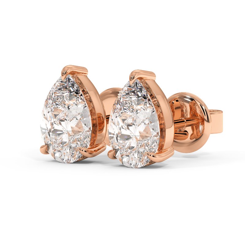 18K Rose Gold Georgia Earrings