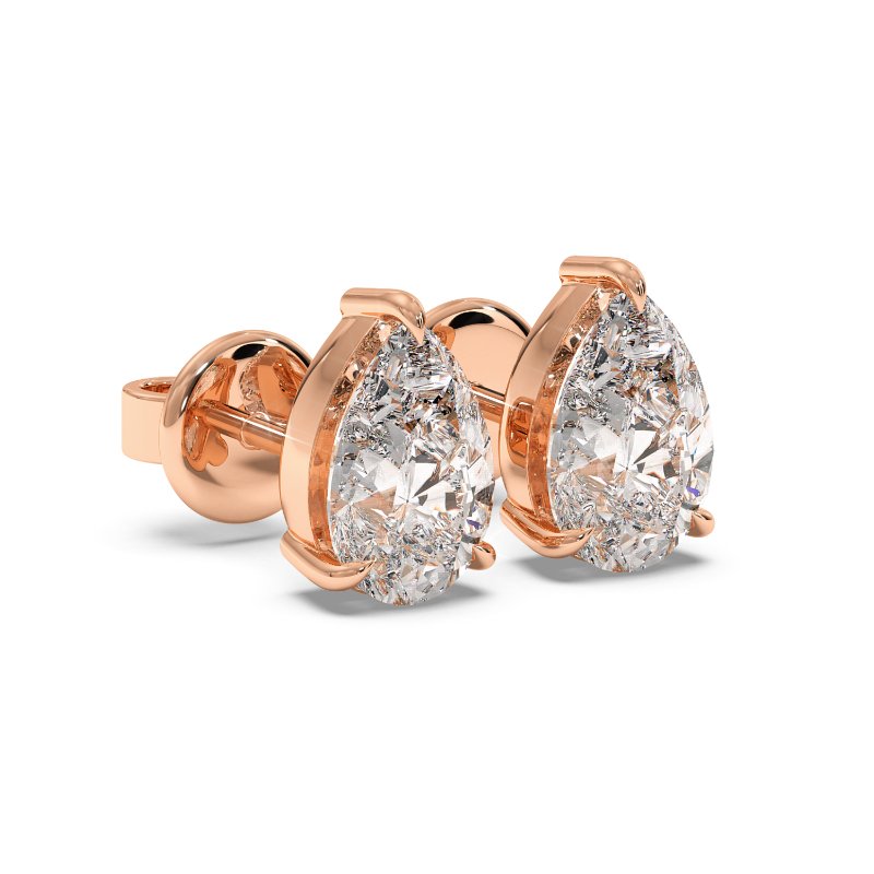 18K Rose Gold Georgia Earrings