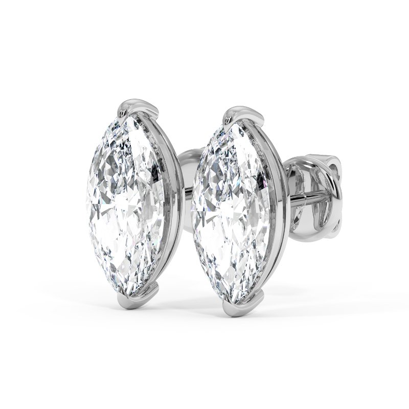 18K White Gold Savannah Earrings