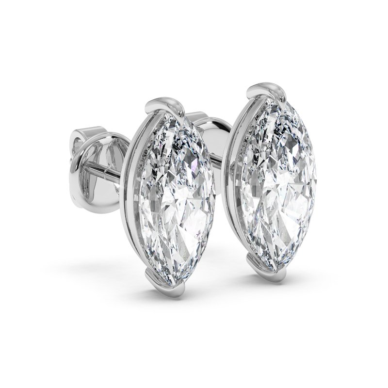 18K White Gold Savannah Earrings