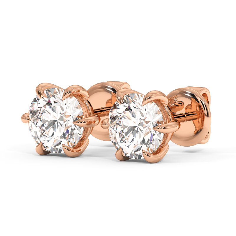 18K Rose Gold Brooke Earrings