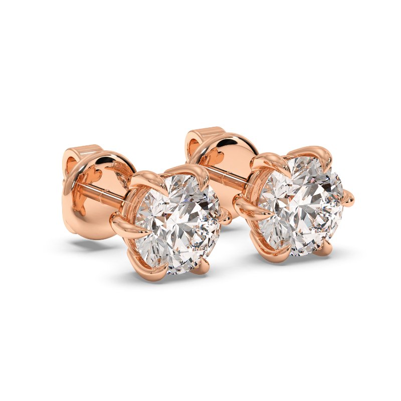 18K Rose Gold Brooke Earrings