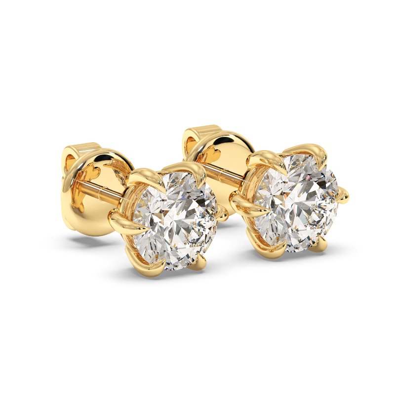 18K Yellow Gold Brooke Earrings