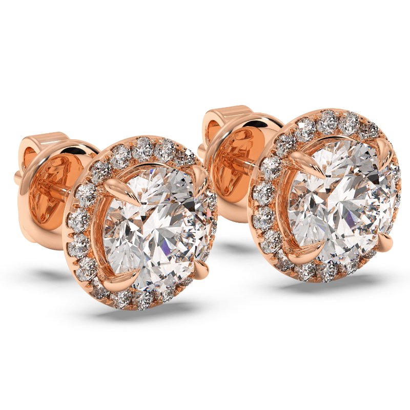 18K Rose Gold London Earrings
