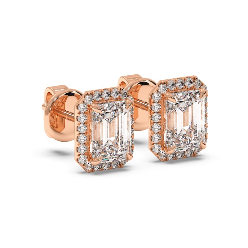 18K Rose Gold London Earrings