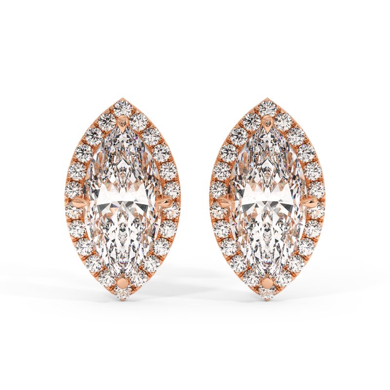 18K Rose Gold London Earrings