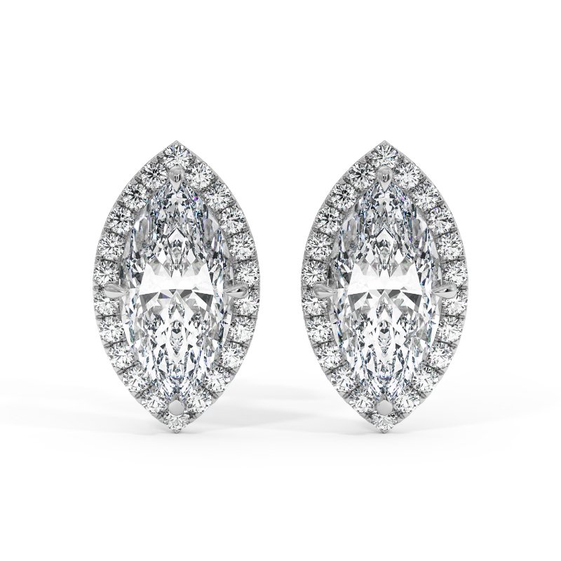 18K White Gold London Earrings