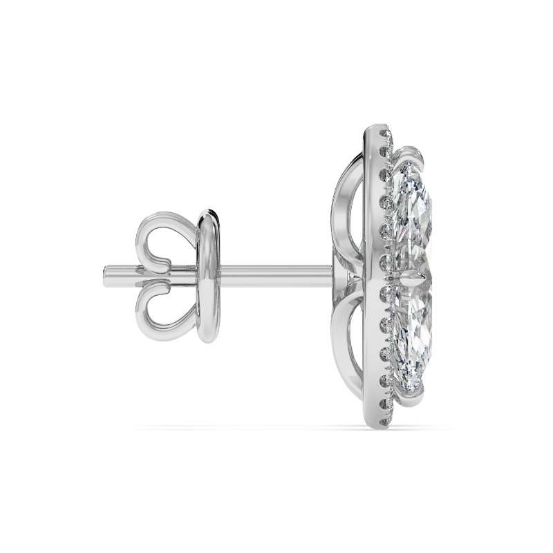 18K White Gold London Earrings