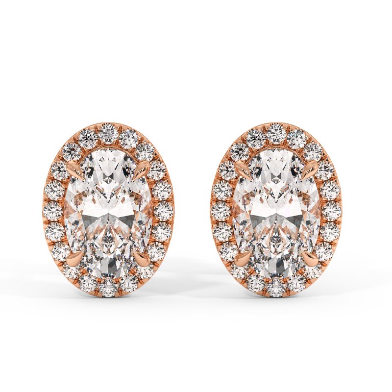 18K Rose Gold London Earrings