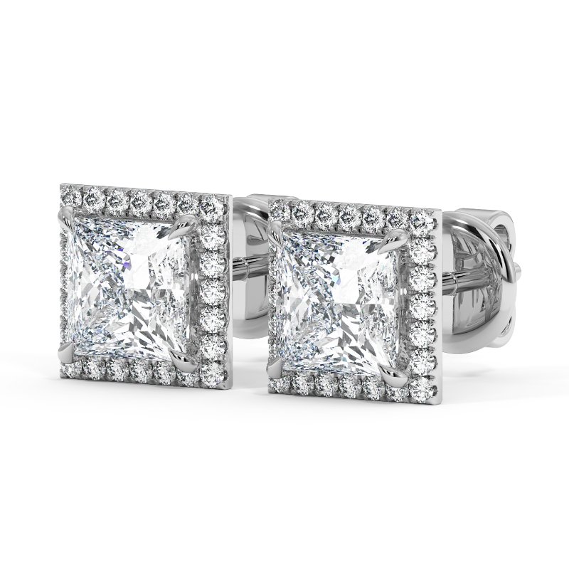 18K White Gold London Earrings