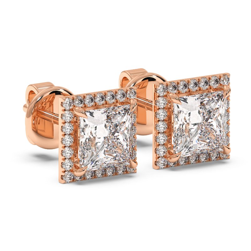 18K Rose Gold London Earrings