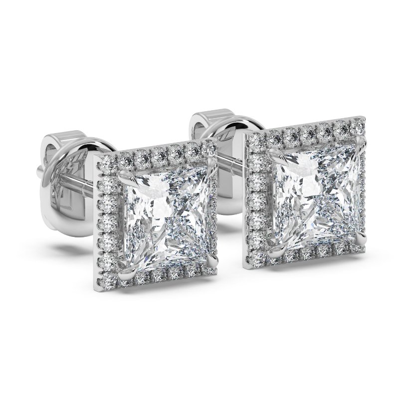 18K White Gold London Earrings