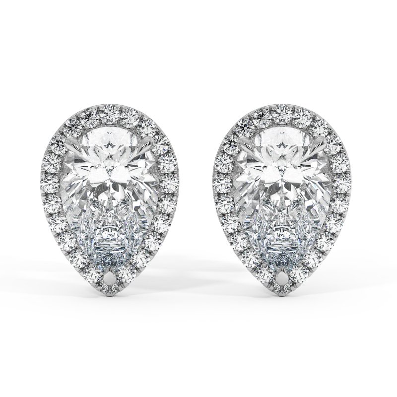 18K White Gold London Earrings
