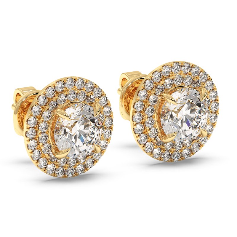 18K Yellow Gold Aspen Earrings