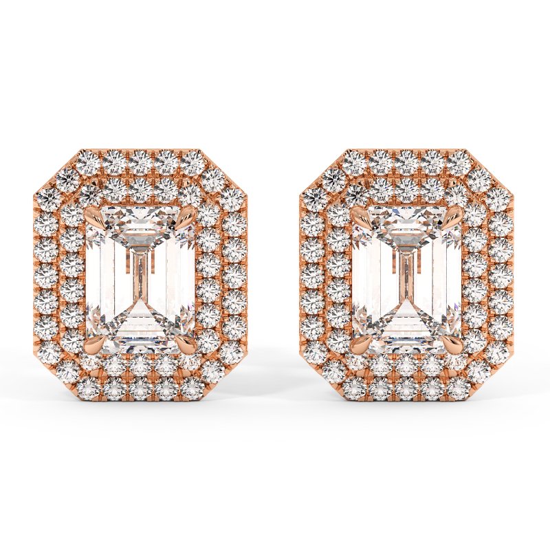 18K Rose Gold Aspen Earrings