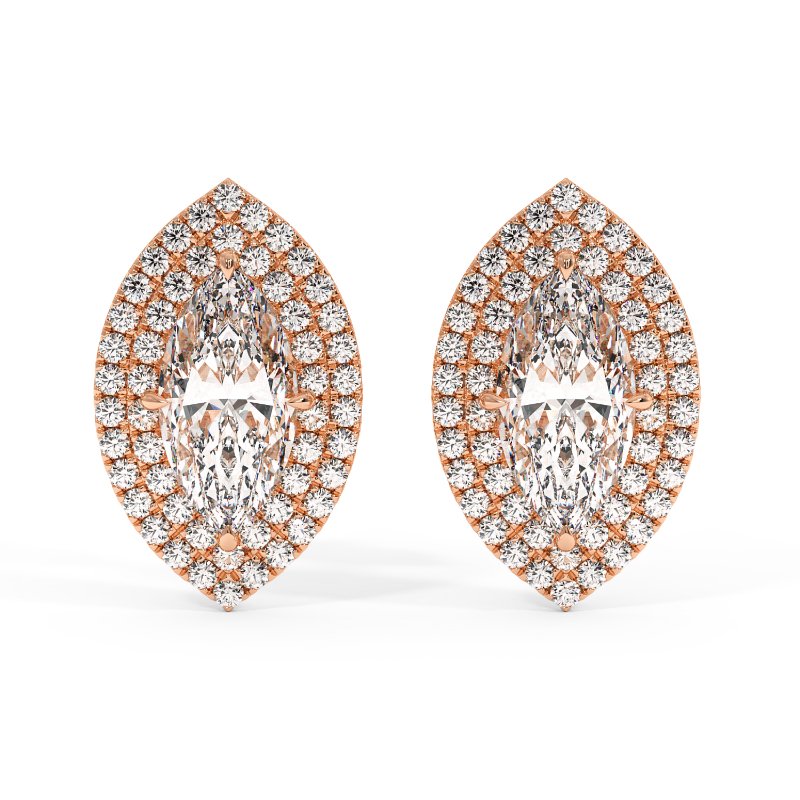 18K Rose Gold Aspen Earrings