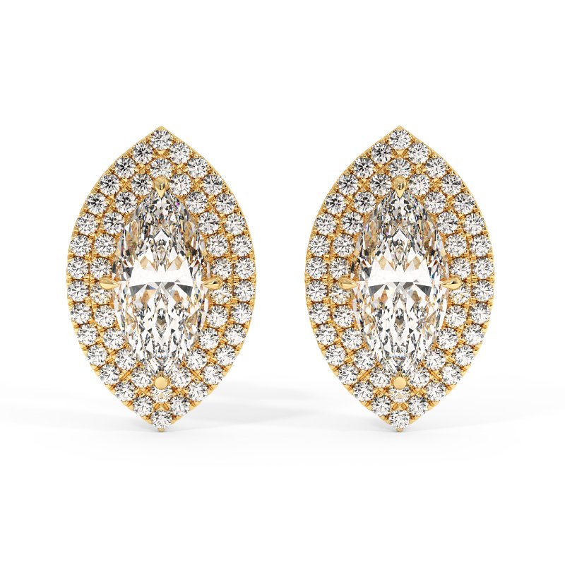 18K Yellow Gold Aspen Earrings