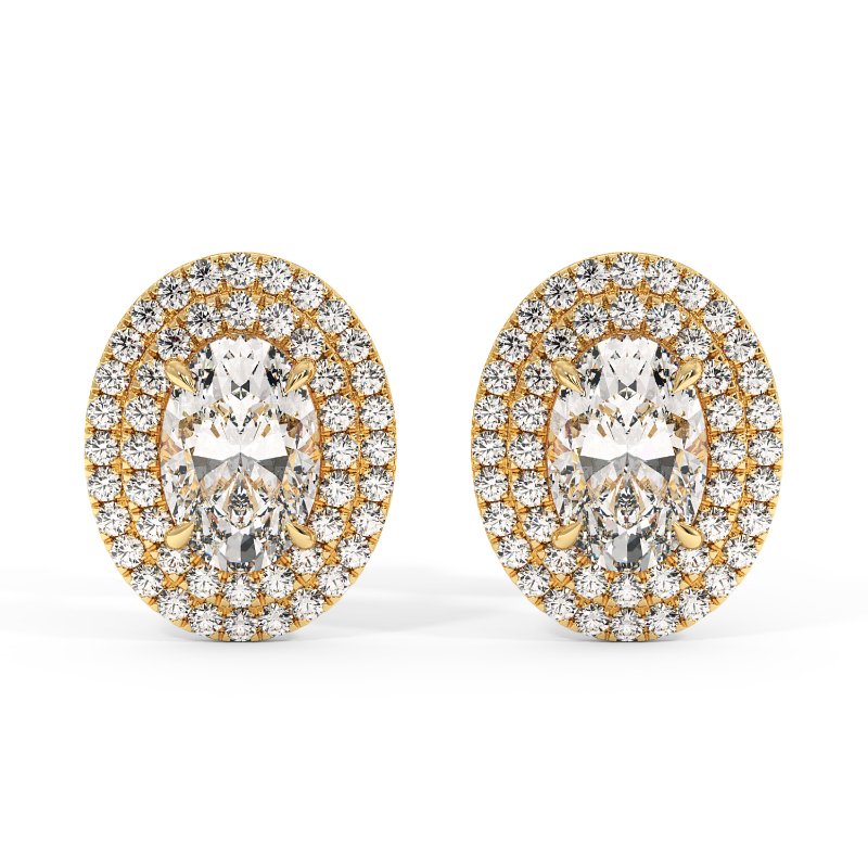 18K Yellow Gold Aspen Earrings